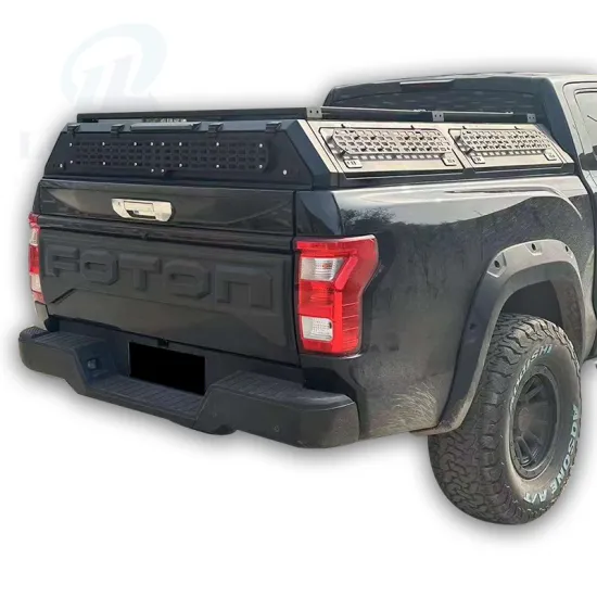 Waterproof Half Height Truck Canopy with Roof Top Tent