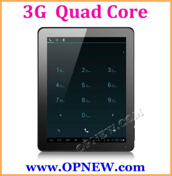 9.7 Inch Quad Core Build in 3G Tablet WCDMA Phone Call With 3G Bluetooth Android 4.2 IPS XGA Screen Luxury Metal OPNEW 1024*768