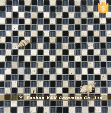 Marble Mix Glass Mosaic For Interior Decoration