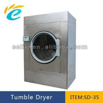 Stainless steel large drum electric clothes dryer