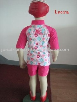 Small flower design Children's two-piece swimsuits manufacturer