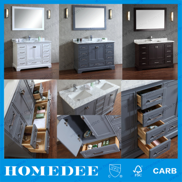 White High End Spainsh Bathroom Furniture Cabinet Single Sink