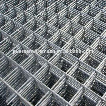 Cold ribbed concrete reinforcing steel mesh panel