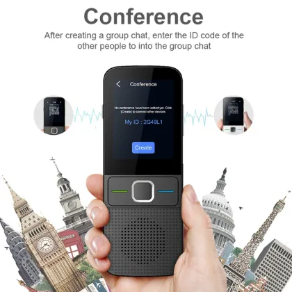 T10 Portable Smart Voice Translator - 137 Languages WiFi & Offline Translation