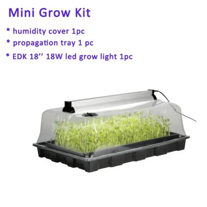 Black Plastic Ventilation Propagator Kit for Seed Germination and Nursery