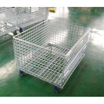 whole sale price foldable collapsible steel storage cage