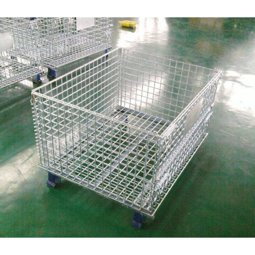 Cage de stockage en acier pliable pliable à prix de vente entier