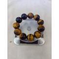 semi precious yellow tiger eye bracelet