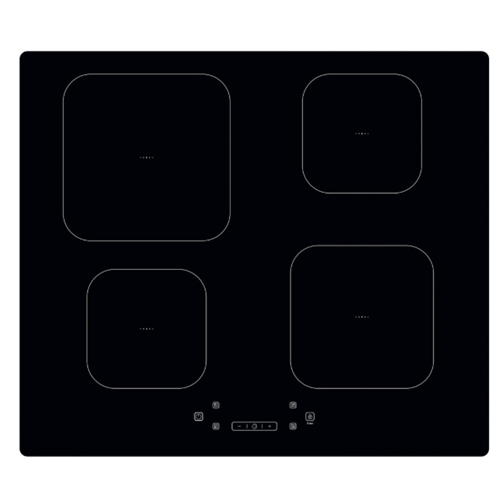 Placas de inducción de vidrio negro electrolux 60 cm