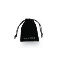 Small velvet drawstring gift bag with custom logo