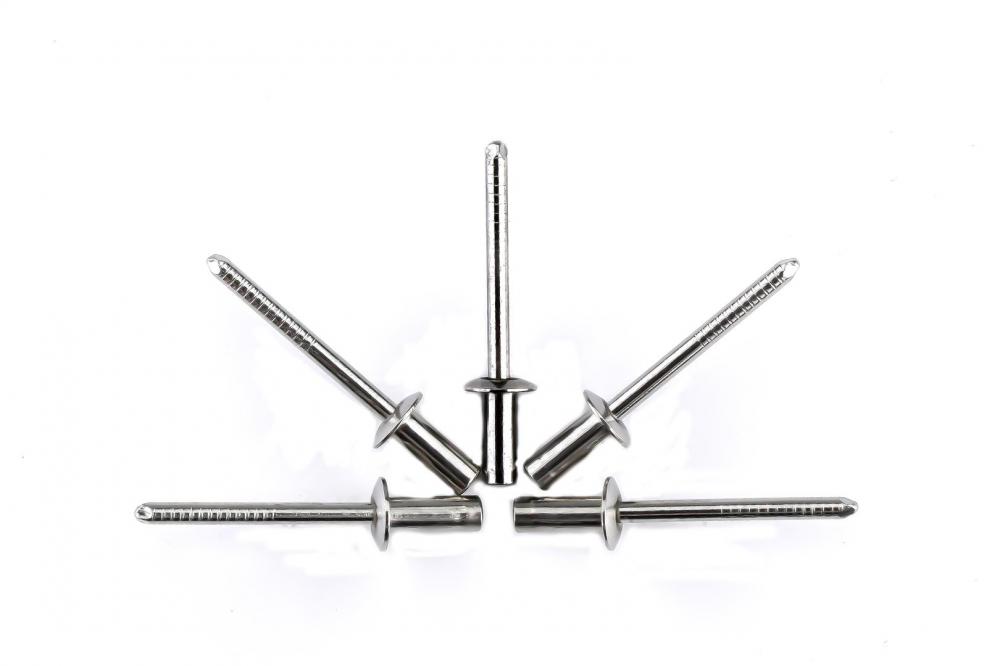 Stainless steel dome head closed end blind rivets