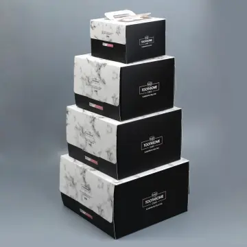 Cardboard paper cake packaging box