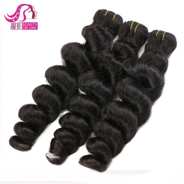 New Popular 100% Unprocessed human hair weave bundles Good Density No tangle Loose wave the virgin hair fantasy