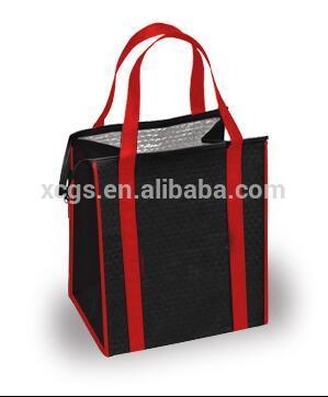 Very portable different colors with printing insulated non woven bag