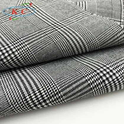 TR Hound Tooth Blazer Suit: Classic Polyester Rayon Spandex Women's Wear