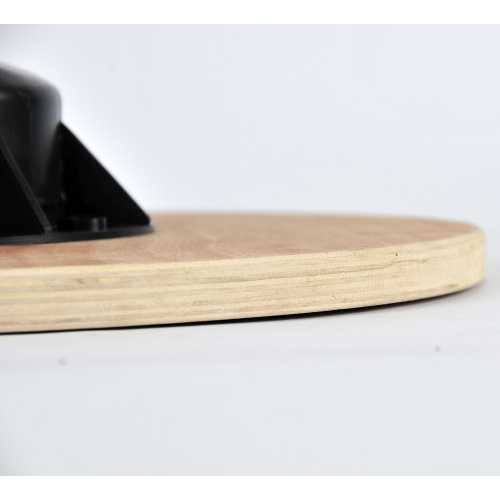 Round wooden balance board for gym exercise