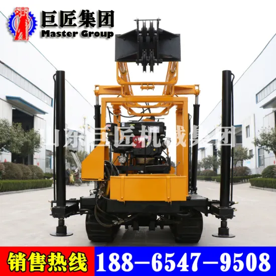 Automatic Telescopic drilling rig XYD-200 crawler hydraulic water well drilling rig