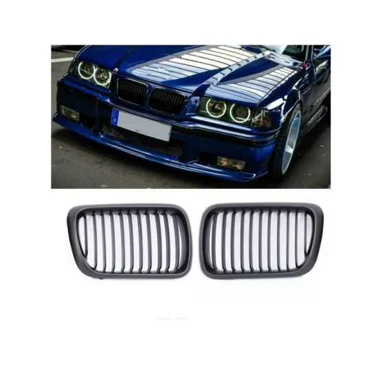 Matte Black Radiator Grille for BMW 3 Series E36 M3 1996-1999