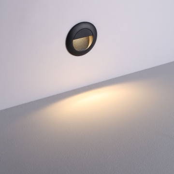 IP65 Waterproof Aluminum Round Recessed Stair Wall Lamp