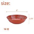 6 Inch Melamine Shallow Bowl Set of 6