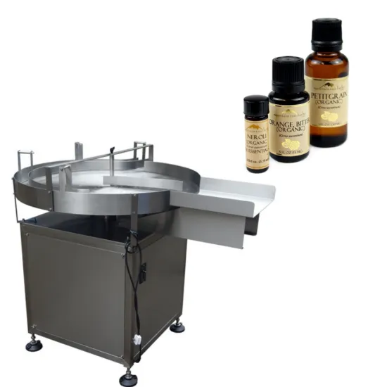Customized Professional Glass Essential Oil Bottle Turntable Feeder Machine