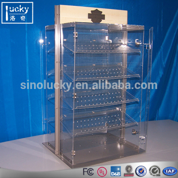 2 Sided Acrylic Rotating Showcase With Lock