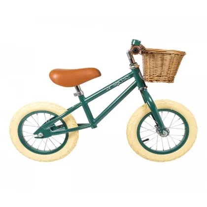Durable Retro Vintage Cream Balance Bike for Toddlers