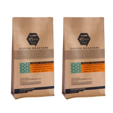 Flat Bottom Kraft Paper Coffee Bag