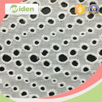 Afrian 100% Cotton Eyelet Embroidery Lace Fabric