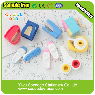 School use Shaped Eraser,knife scissor fancy stationery