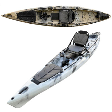 Best New Roto Molded 14ft Solo Fishing Kayak with Lure, Fin, and Pedal Drive 2019-2020