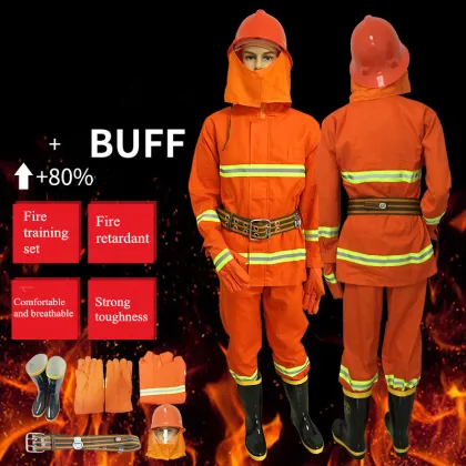 Fire Service Suit 97 Fire Training Suit 02 Fireproof Suit Miniature Fire Station Complete Equipment With Helmet Gloves Boot Belt