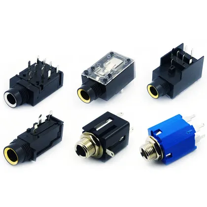 6.35mm Microphone CK Socket Audio Video Interface Gold-Plated Microphone Base