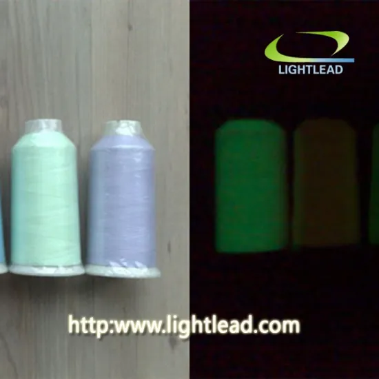 For decorative clothes glow in the dark sewing thread