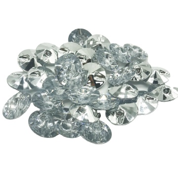 Hot Sale Rhinestone Round Shank Two-Hole Crystal Sofa Button for Furniture