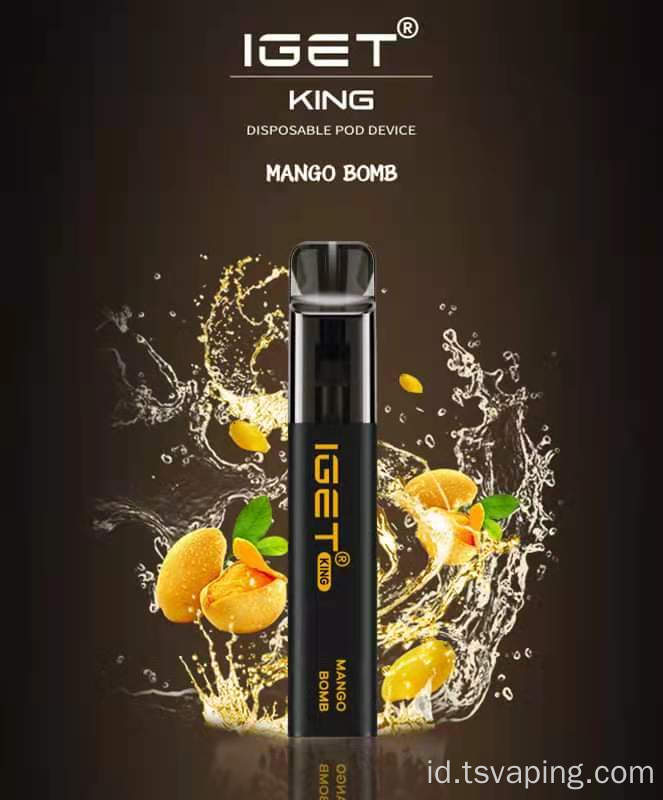 Pabrik Shenzhen asli Iget King 2600puffs Vape
