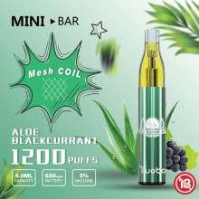 Yuoto minibar 1200puffs يمكن التخلص منها