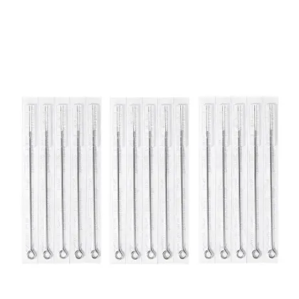 Tattoo Needles and Tips Set 50pcs Disposable Mixed Tattoo Needles and 50pcs Assorted Sterilized Disposable Tattoo Tip for Tattoo