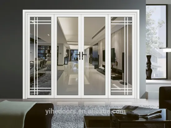 aluminum french door with Laminated Glass for office