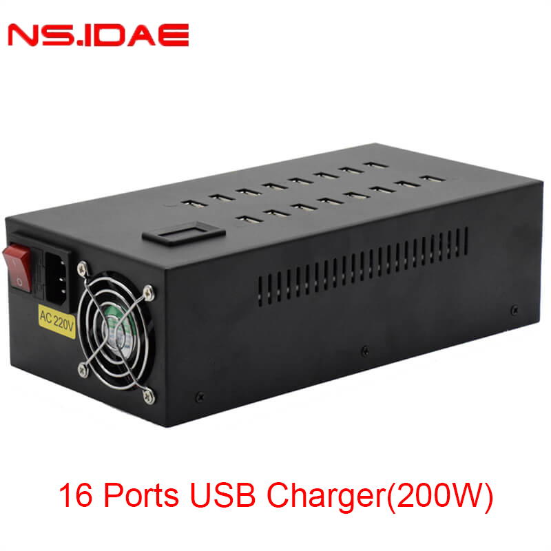 16-Port-USB-Ladestation
