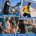 Waterproof PU Leather Padel Paddle Bag Sports Backpack