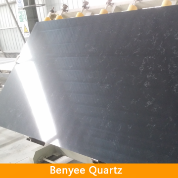 Brown Color Vein Artificial Quartz Slab