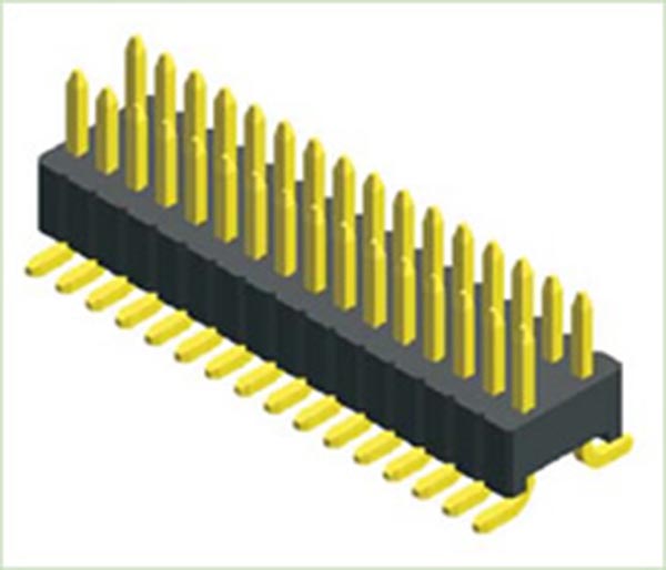 1,27x2.54mm de linha dupla berg tira do cabeçalho do pino masculino SMD/SMT Conector