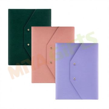 Custom Pu Leather Pastel Journal Notebook Organizer
