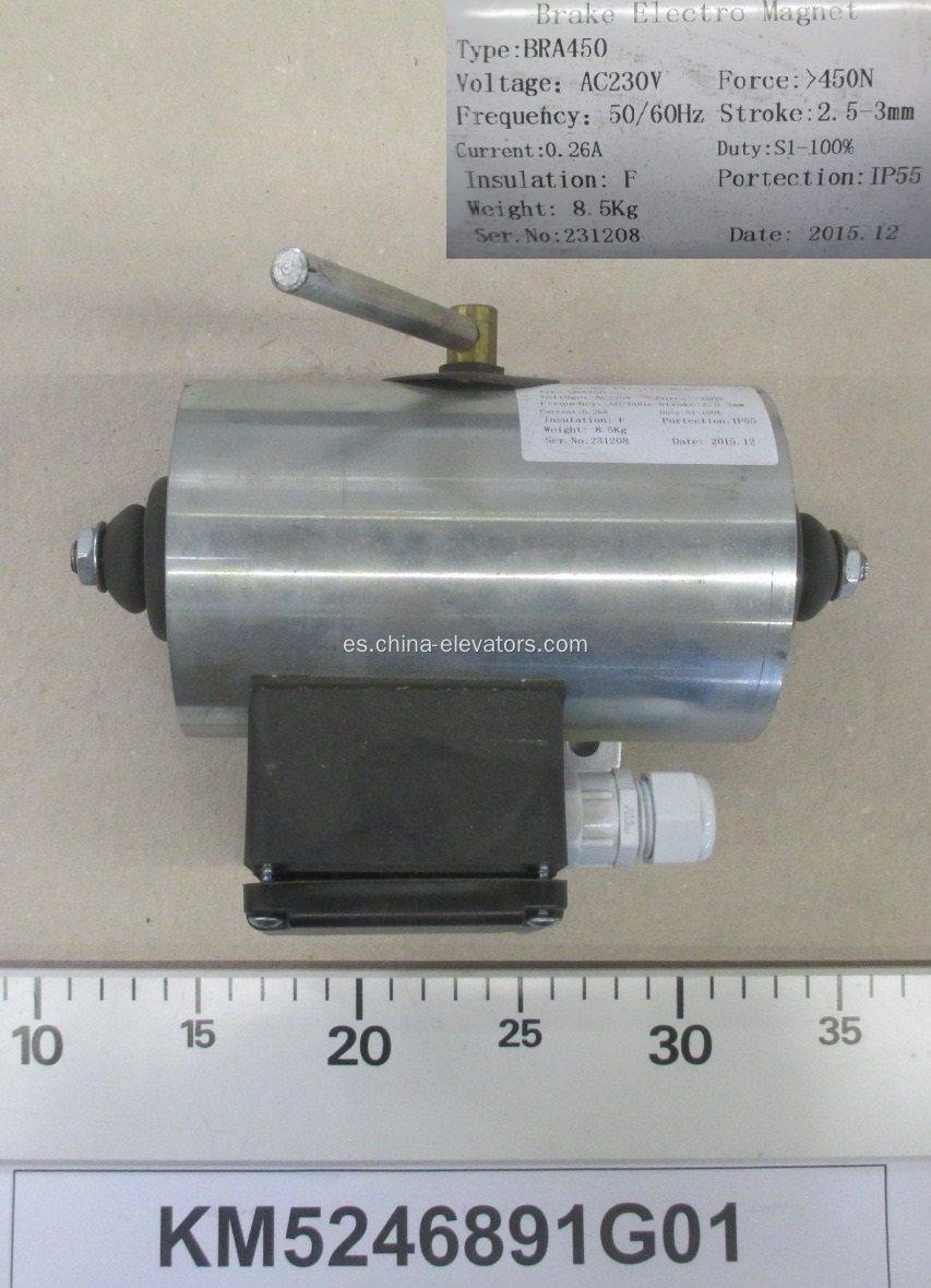 Imán eléctrico de freno KM5246891G01 para escaleras mecánicas KONE