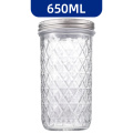 Frasco de almacenamiento de vidrio transparente con sello ajustado - ideal para uso de la cocina