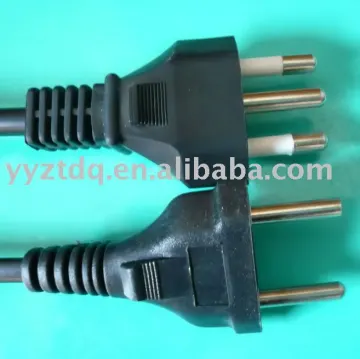 brazil power plug ROHS Black