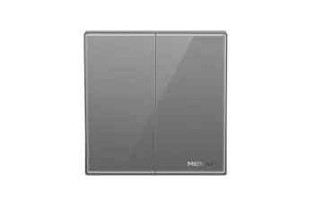 Acrylic panel 2gang 2way push button wall switch