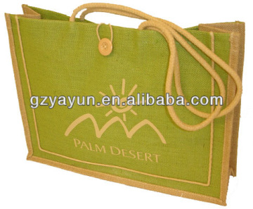 2016 fashion woman lady hand jute shopping bag