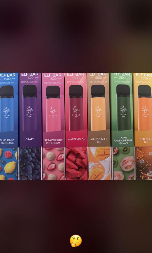 1500 ELF BAR VAPE PEN Kit sekali pakai